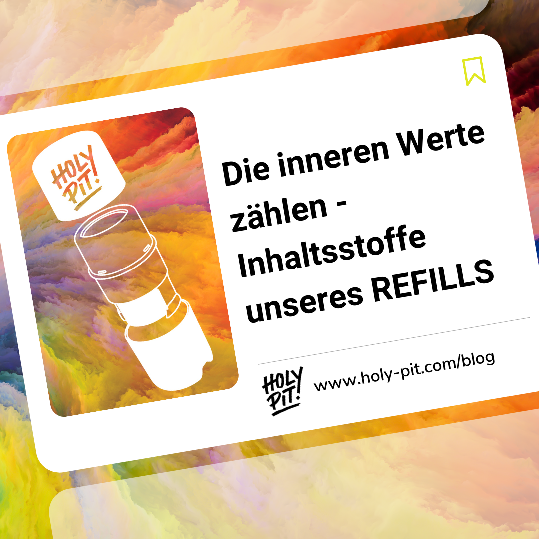 HOLY PIT REFILL DEO mit buntem Hintergrund