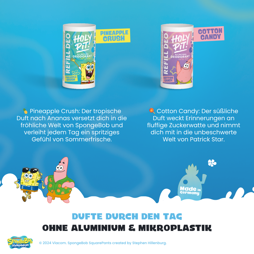 SPONGEBOB x HOLY PIT | DEO-STICK | REFILLS