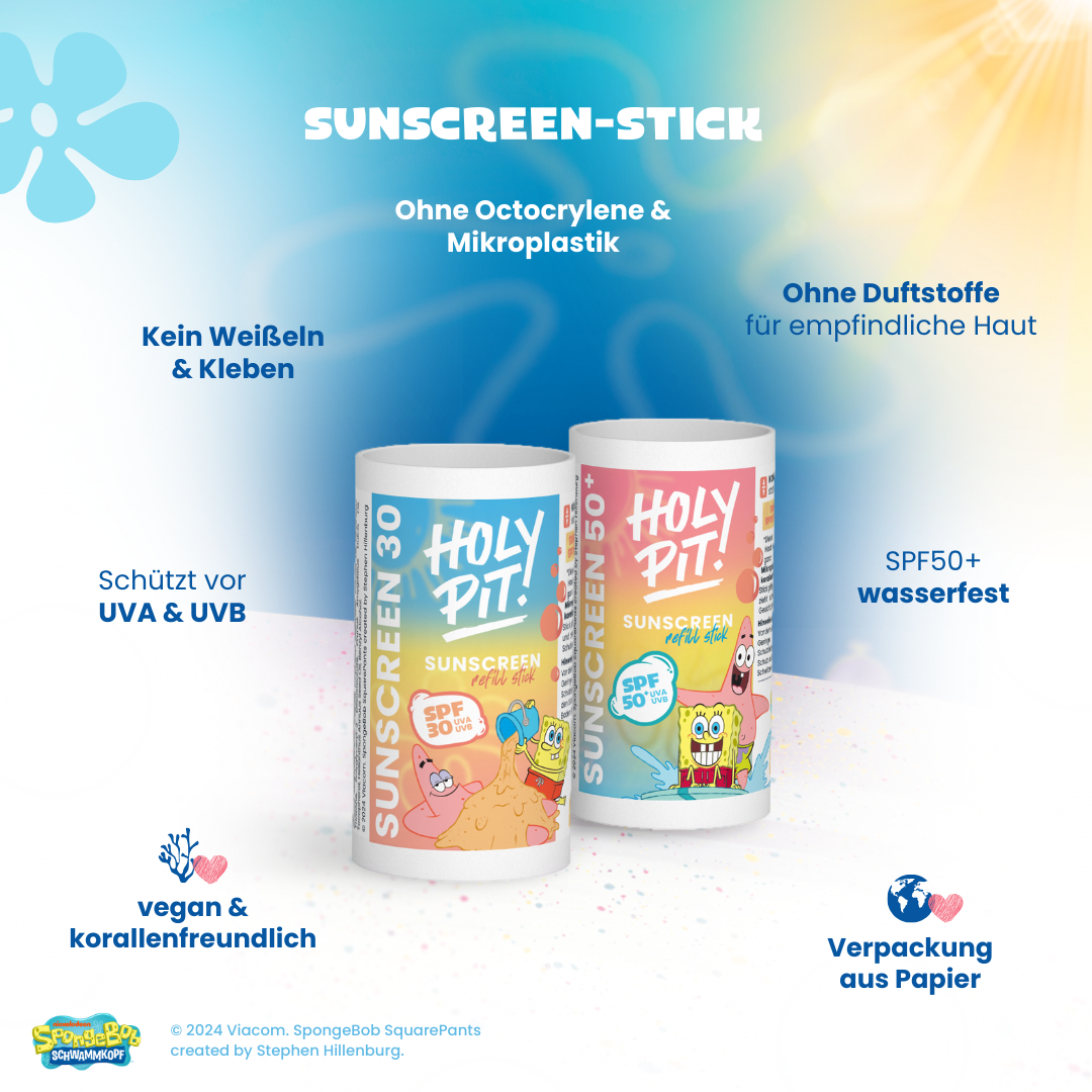 SPONGEBOB x HOLY PIT | SUNSCREEN-STICK | REFILLS