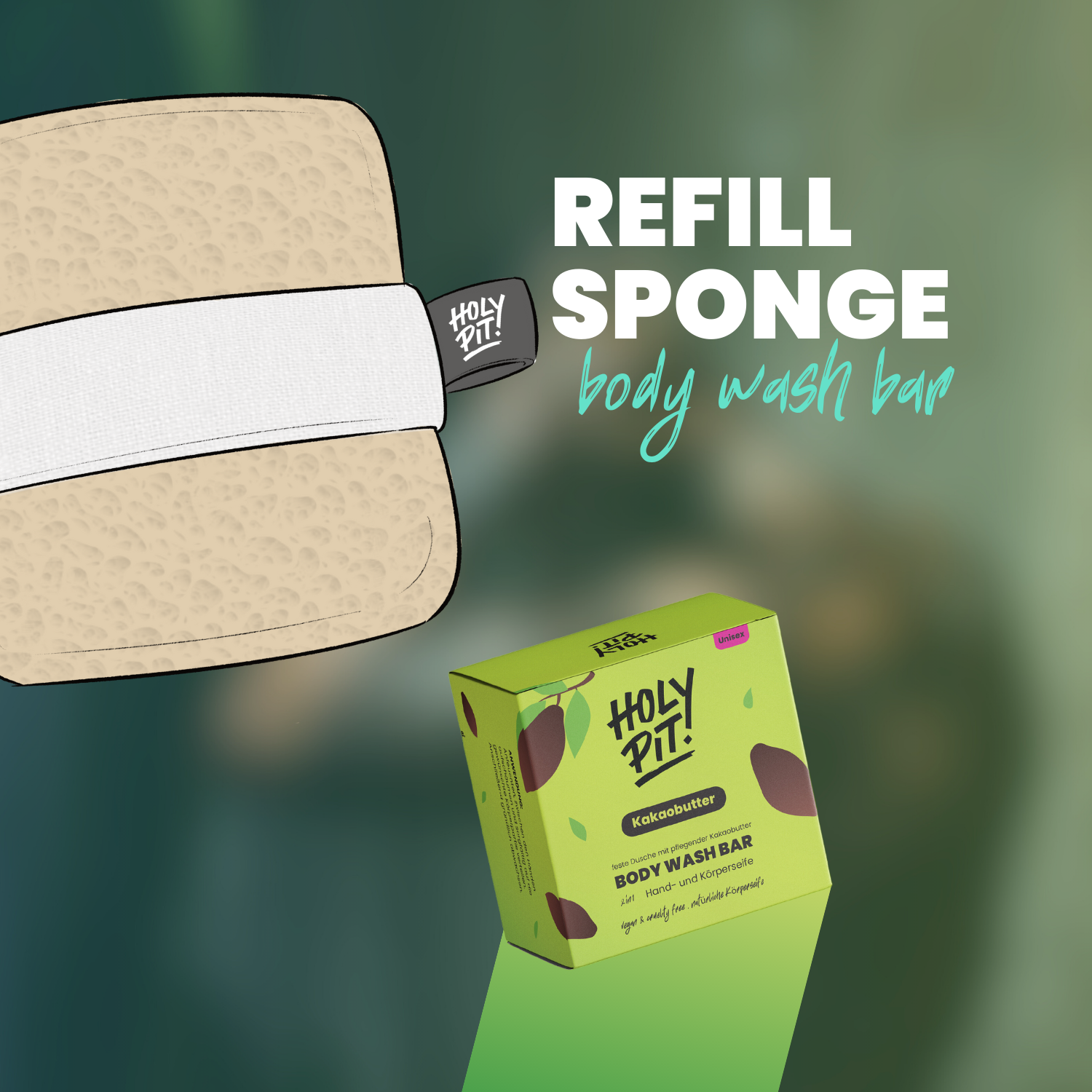 REFILL-SPONGE | BODY WASH | STARTERPACK