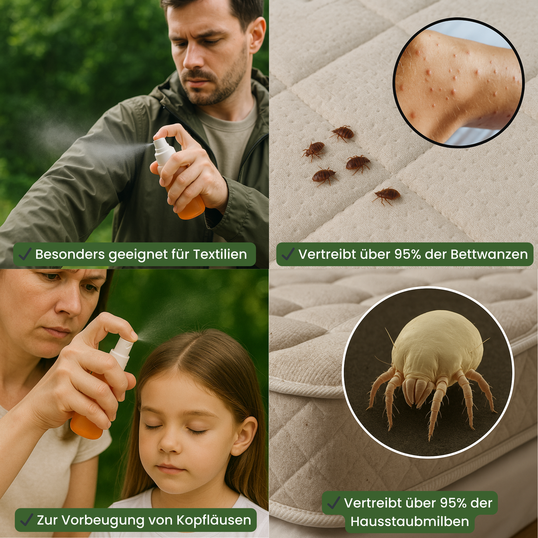 KOMPLETTSCHUTZ | Repellent gegen Mücken, Zecken, Bettwanzen & Insekten
