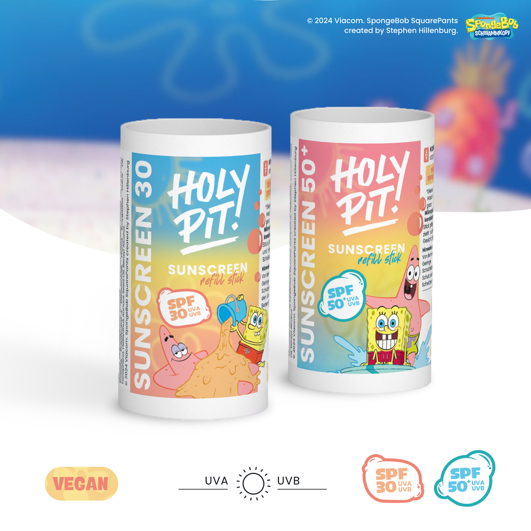 SPONGEBOB x HOLY PIT | SUNSCREEN-STICK | REFILLS