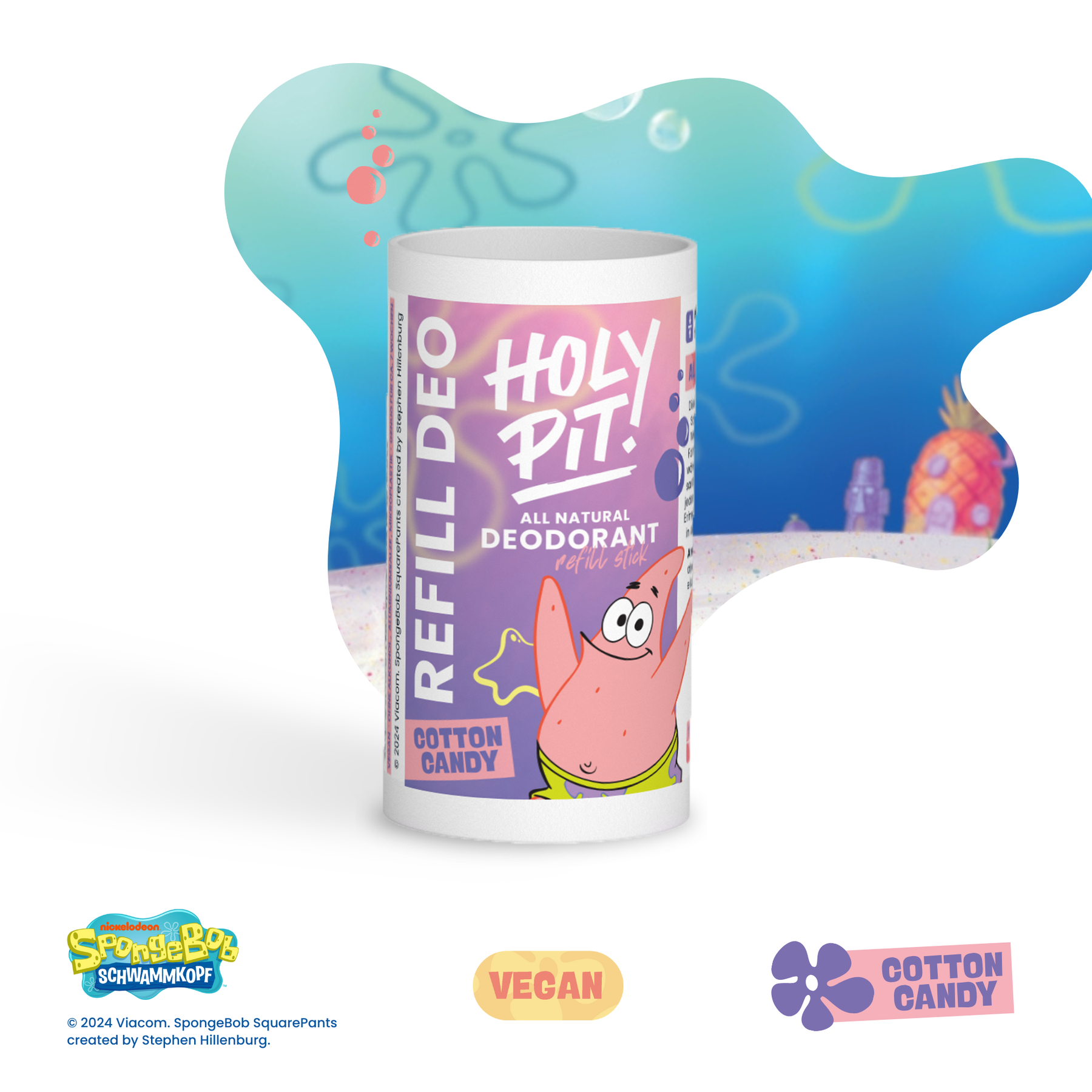 SPONGEBOB x HOLY PIT | DEO-STICK | REFILLS