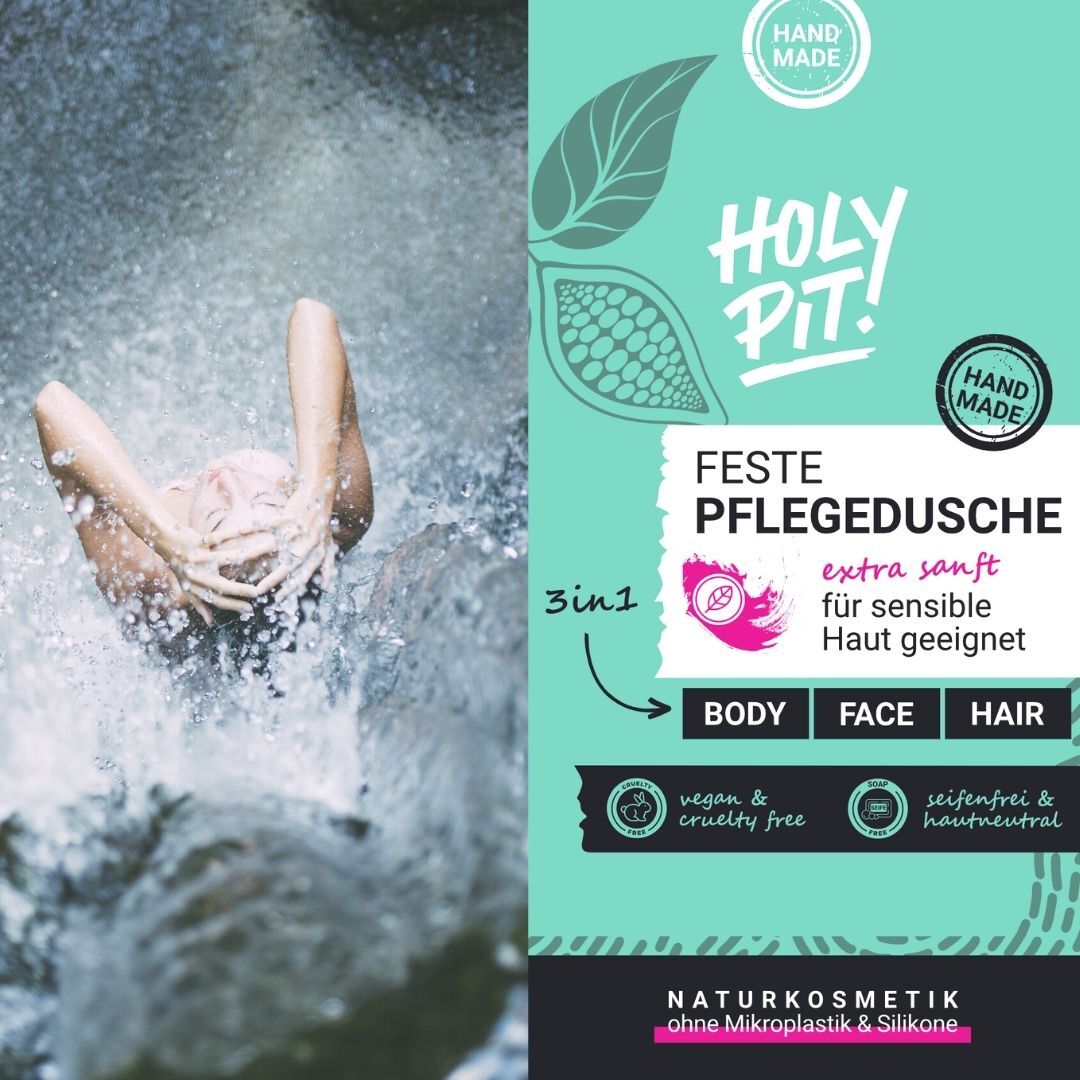 Feste Dusche festes Shampoo Pflegedusche HOLY PIT