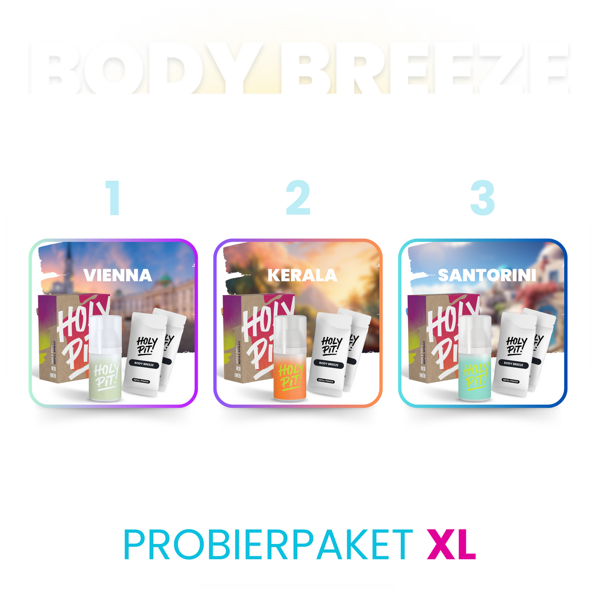 BODY BREEZE | BODYSPRAY | PROBIERPAKET XL