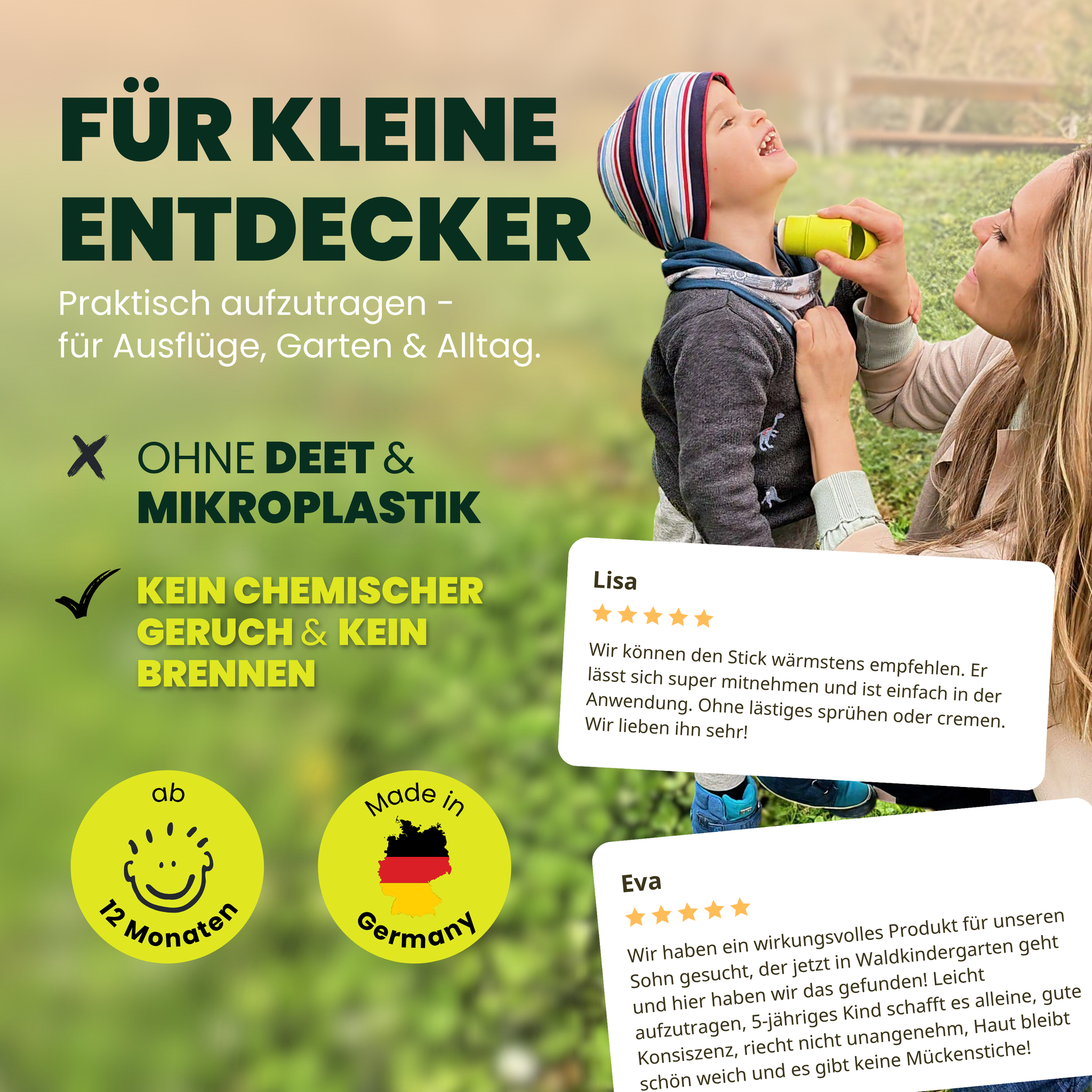 ANTI-ZECKEN & MÜCKEN REPELLENT-STICK | STARTERPACK